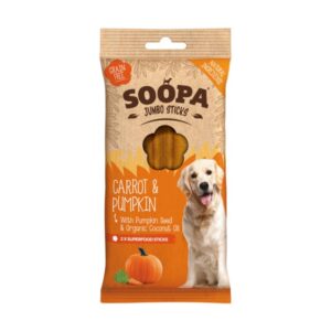 Soopa Jumbo Dental Sticks -Carrot & Pumpkin