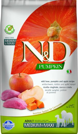 Farmina N&D Pumpkin Adult Medi/Maxi Wild Boar - 2.5 kg