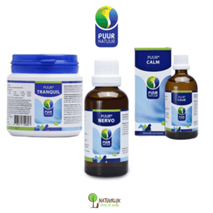 Vuurwerkangstbundel 1 Puur Tranquil 75 gr, Puur Nervo 50 ml, Puur Calm 30 ml