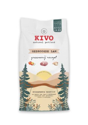 Kivo graanvrije geperste brok - Gedroogde Lam