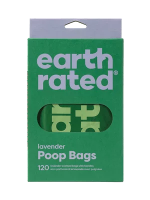 Earth Rated poepzakjes met handvat 120 st lavendel