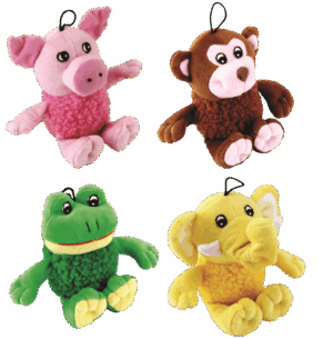 Gorpets set van 4 knuffels