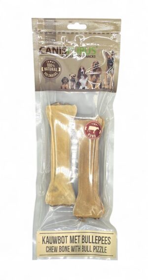 Canis Purus - Kauwbot Runderhuid Rol (met pens stick) 2 x 17 cm